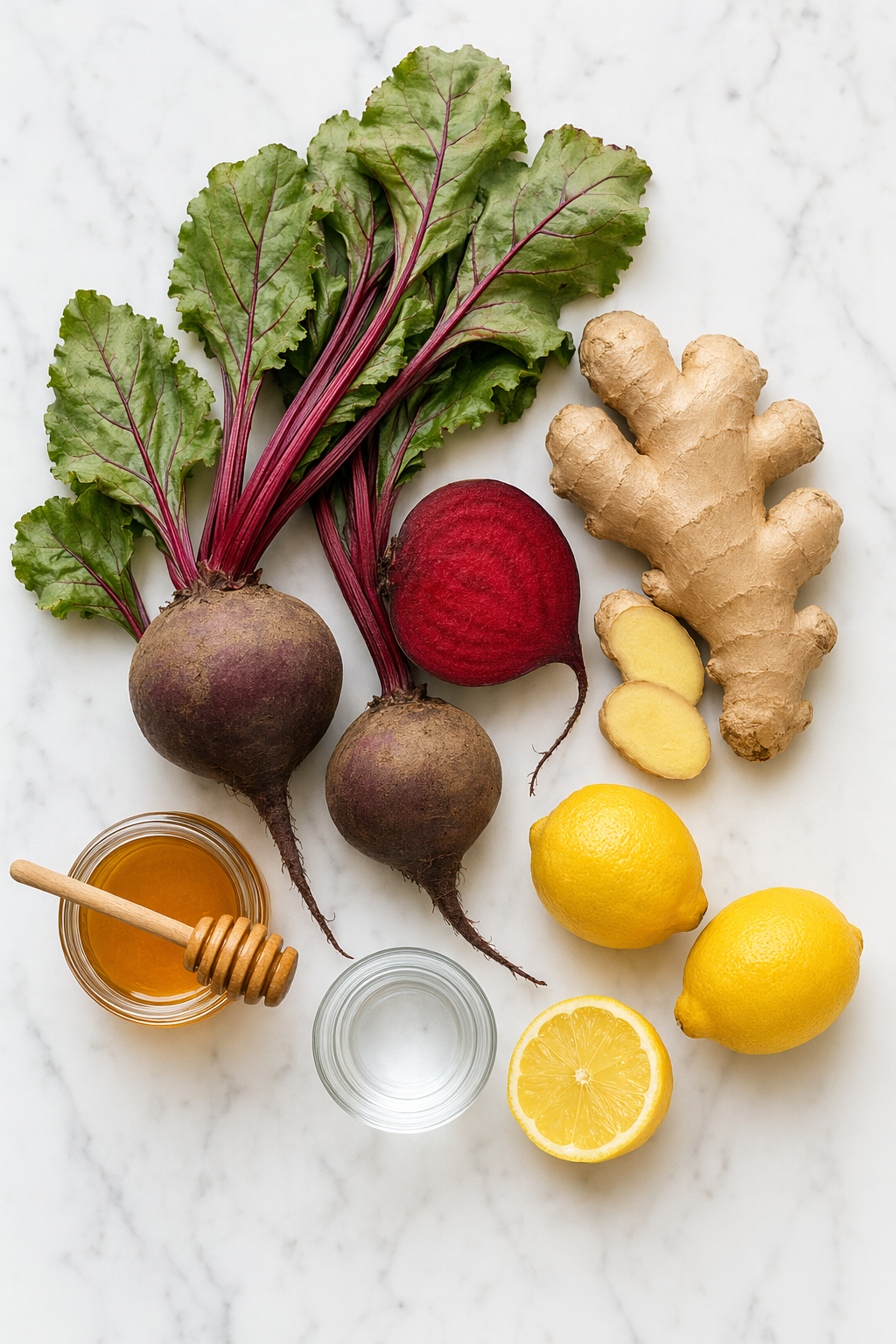 Beetroid ingredients flatlay